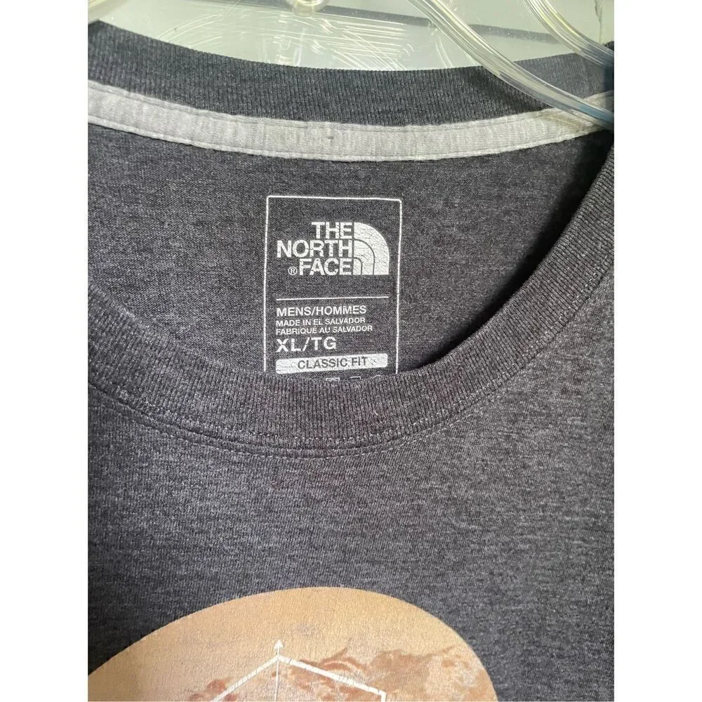 Men’s The North Face Graphic Tee Explore 1966 Grey Size XL